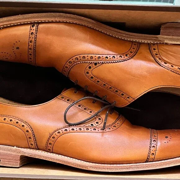 Tan Cap Toe Shoes - Picture 6 of 8